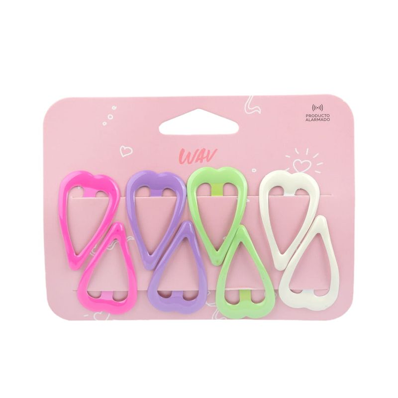 set-hebillas-wav-kids-tic-tac-corazon-multicolor-x-8-un