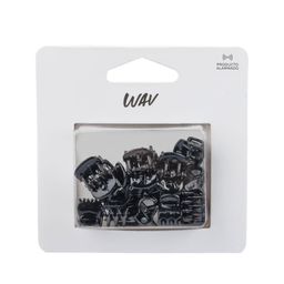 Set de Mini Broches Wav Multi Tamaño Negro