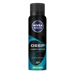 Desodorante Nivea Men Deep Beat Carbón Activo en Aerosol x 150 ml