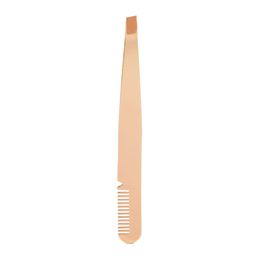 Pinza de Depilar con Peine para Cejas Get The Look Rose Gold