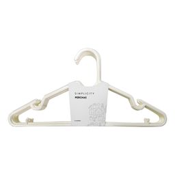 Perchas Chatas Plásticas Simplicity x 8 un