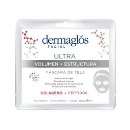 Máscara de Tela Dermaglós Ultra Volumen y Estructura x 15 ml