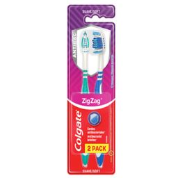 Cepillo Dental Colgate ZigZag Carbón x 2 un