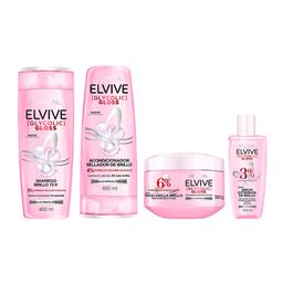 Kit Elvive Glycolic Gloss Rutina Brillo Intenso