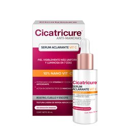 Serúm Facial Cicatricure Aclarante Vit C x 30 ml