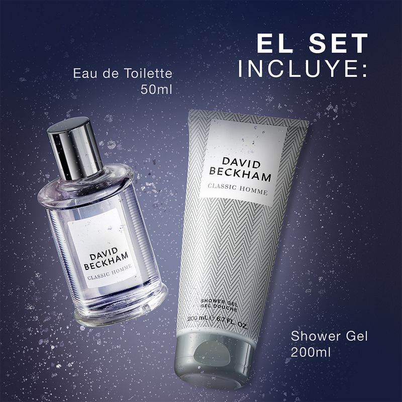 setedtdavidbeckhamclassichomme50mlshowergel200ml