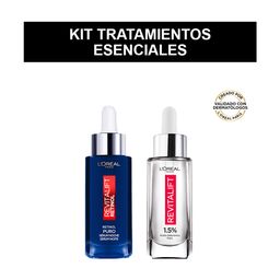 Kit Tratamiento Esenciales L'Oreal Paris: Sérum Retinol + Sérum Ácido Hialuronico