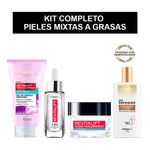 kit-completo-pieles-mixtas-loreal-paris-Gel-de-limpiez-serum-rostro-gel-crema--protector-solar-fps-50