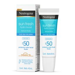 Protector Solar Facial Neutrogena Hydro Boost Sin Color FPS 50 x 40ml