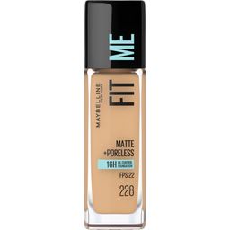 Base Líquida de Maquillaje Maybelline Fit Me Matte Poreless Foundation 228 Soft Tan x 30 ml