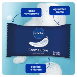 Jabón Humectante Nivea Creme Care para Todo Tipo de Piel x 125 g