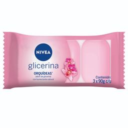 Jabón Humectante con Glicerina Nivea Orquídeas x 3 un x 90 g