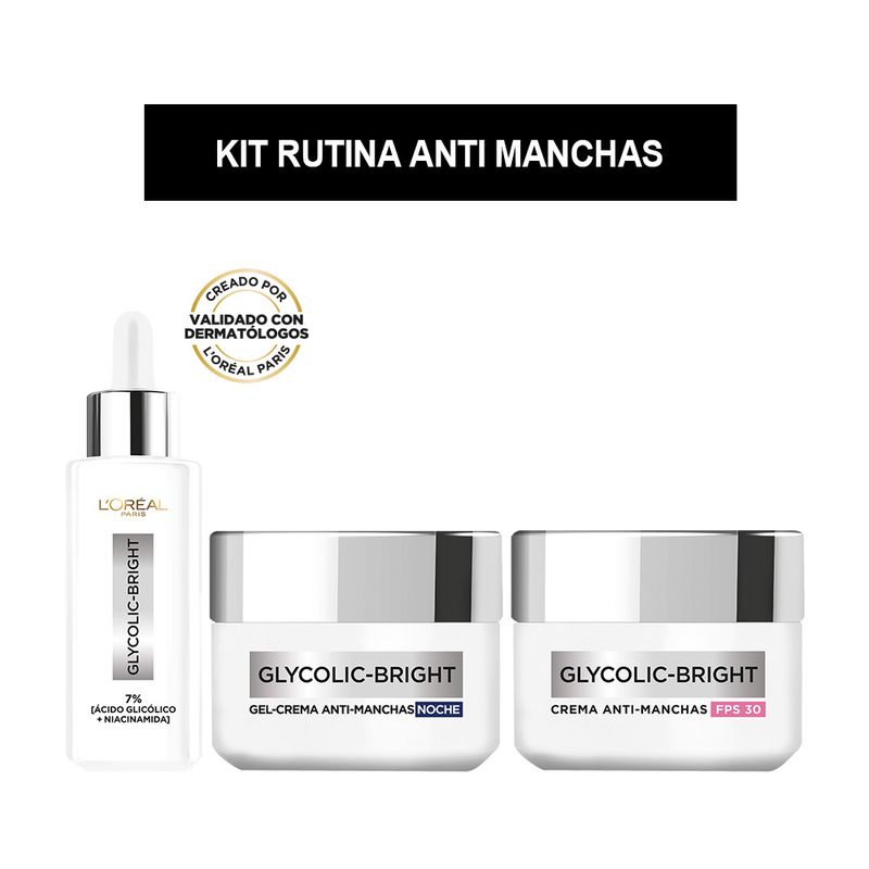 kit-rutina-anti-manchas-loreal-paris-serum-crema-dia-crema-noche