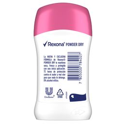 Desodorante Antitranspirante Rexona Powder Dry en Barra x 50 g