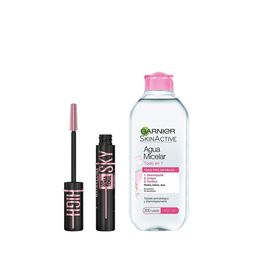 Combo Máscara de Pestañas Maybelline Lash Sensational Sky High Cosmic + Agua Micelar Garnier Skin Active x 400 ml