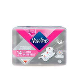 Toalla Femenina Nosotras Ultra invisible Rapisec tipo Algodón x 14 un