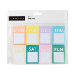 Set de Sticky Notes Semanal Simplicity Basic Stationery