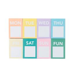 Set de Sticky Notes Semanal Simplicity Basic Stationery