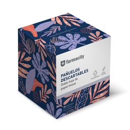 Pañuelos Descartables Farmacity Cubo x 60 un