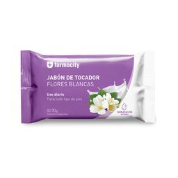 Jabón Cremoso Farmacity Flores Blanca x 90 g