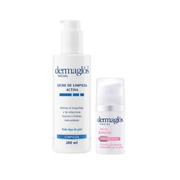 Kit Facial Dermaglós Leche de Limpieza + Sérum Ectoína