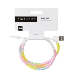Cable Usb Lighting Simplicity Multicolor