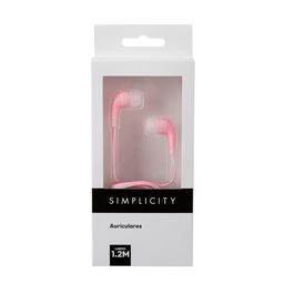 Auriculares Simplicity In Ear con Silicona Rosa