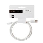 cable-usb-micro-usb-simplicity-blanco-1m-2a