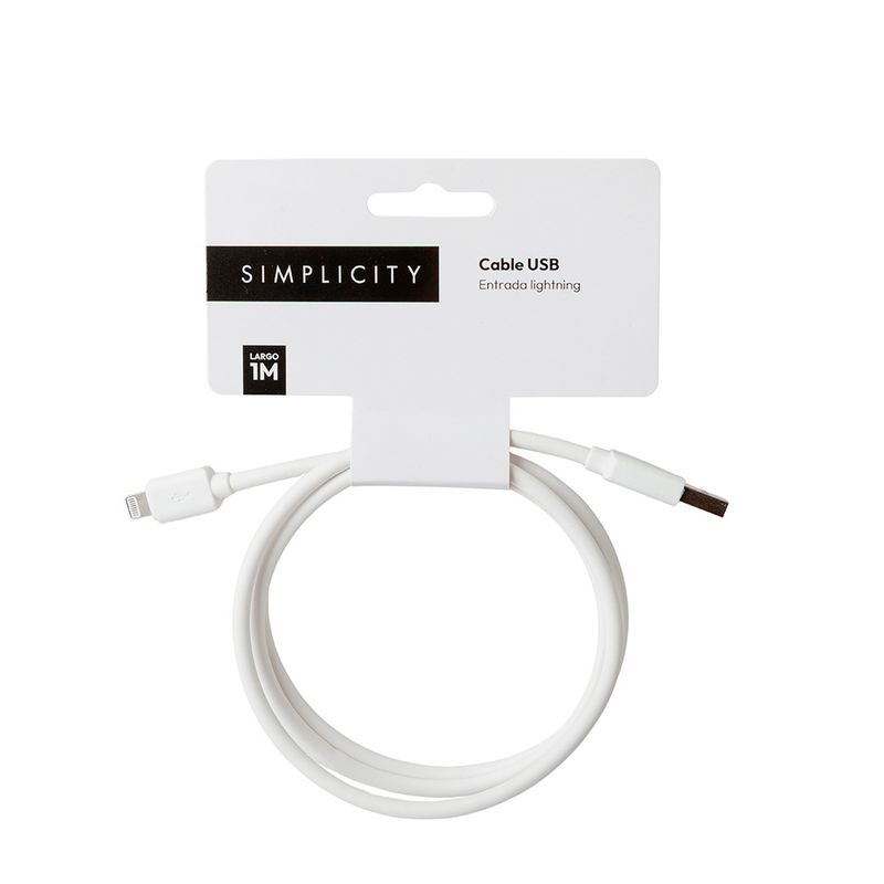 cable-usb-lightning-simplicity-blanco-1m-2a