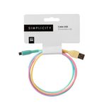 cable-usb-micro-usb-simplicity-rainbow-1m