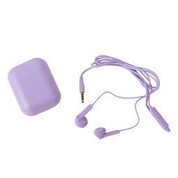 Auriculares Simplicity con Estuche Lila Liso