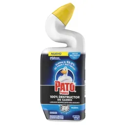 Limpiador Desinfectante para Inodoro Pato Purific 100% Destructor de Sarro Marina x 500 ml