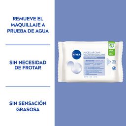 Toallitas Desmaquillantes Nivea MicellAir Todo Tipo de Piel x 25 un