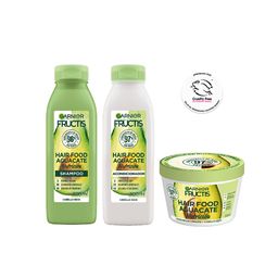 Combo Fructis Hair Food Nutricion Palta Shampoo x 300 ml +  Acondicionador x 300 ml + Mascarilla x 350 ml