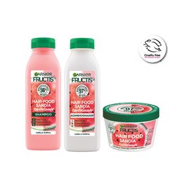 Kit Fructis Hair Food Revitalizacion Sandia: Shampoo, Acondicionador y Mascarilla