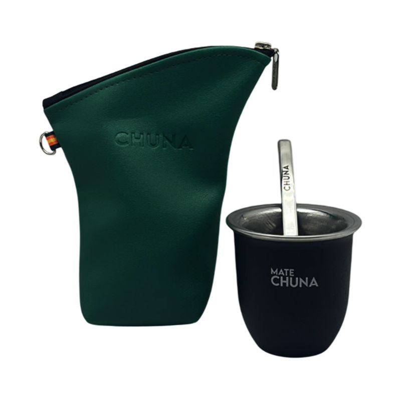 combo-chaulata-mate-de-acero-inoxidable-bombilla-verde-militar