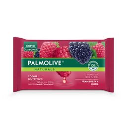 Jabón Palmolive Naturals Frambuesa y Mora x 90 g x 3 un