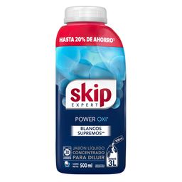 Jabón Líquido Skip Concentrado Diluible Power Oxi x 500 ml
