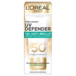 Protector Solar L'Oréal Paris UV Defender FPS50+ Anti Brillo sin Color x 40 g