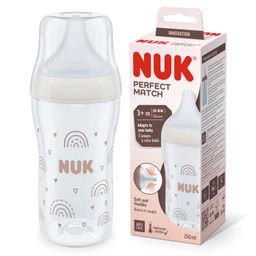 Mamadera Perfect Match Nuk Control De Temperatura Arco Iris 260 ml