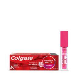 Combo Brillo Labial Rimmel Glossy Lip Tono 003 + Pasta Dental Colgate