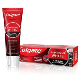 Pasta Dental Colgate Luminous White Carbón Activado x 90 g