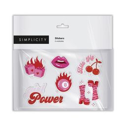 Stickers Puffy Cherry Simplicity Stationery