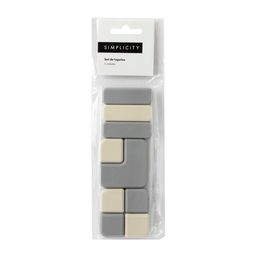 Topetes Simplicity Gris X 3 un