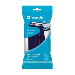Maquina de Afeitar Farmacity 2 Filos para Hombre x 5 un