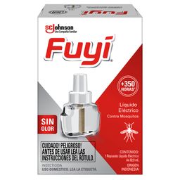 Líquido Eléctrico Insecticida Fuyi contra Mosquitos Repuesto x 32,90 ml