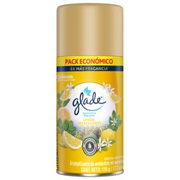 Aromatizante de Ambientes Automático Glade Limón Refrescante Repuesto x 170 ml