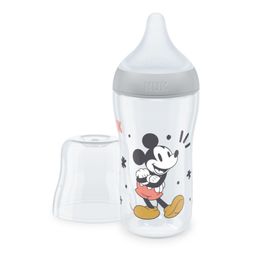 Mamadera Nuk Perfect Match +3 Meses Control de Temperatura Mickey Mouse Gris x 260 ml