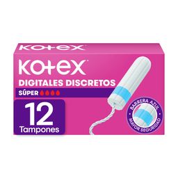 Tampones Digitales Kotex Súper x 12 un