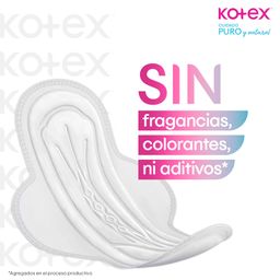 Toalla Femenina Kotex Ultrafina Puro y Natural x 10 un